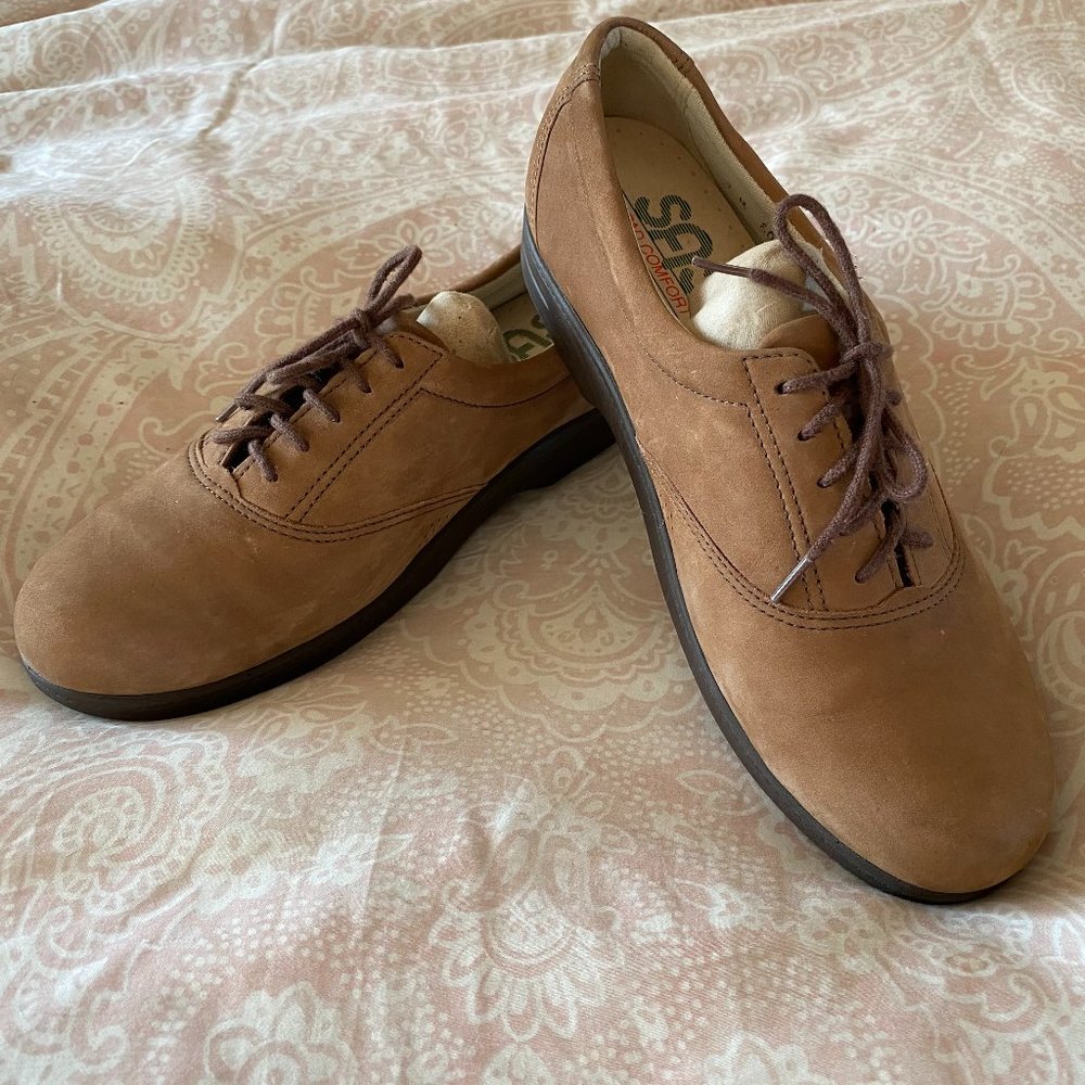 SAS Tripad Comfort Brown Nubuck Oxford Like New 7